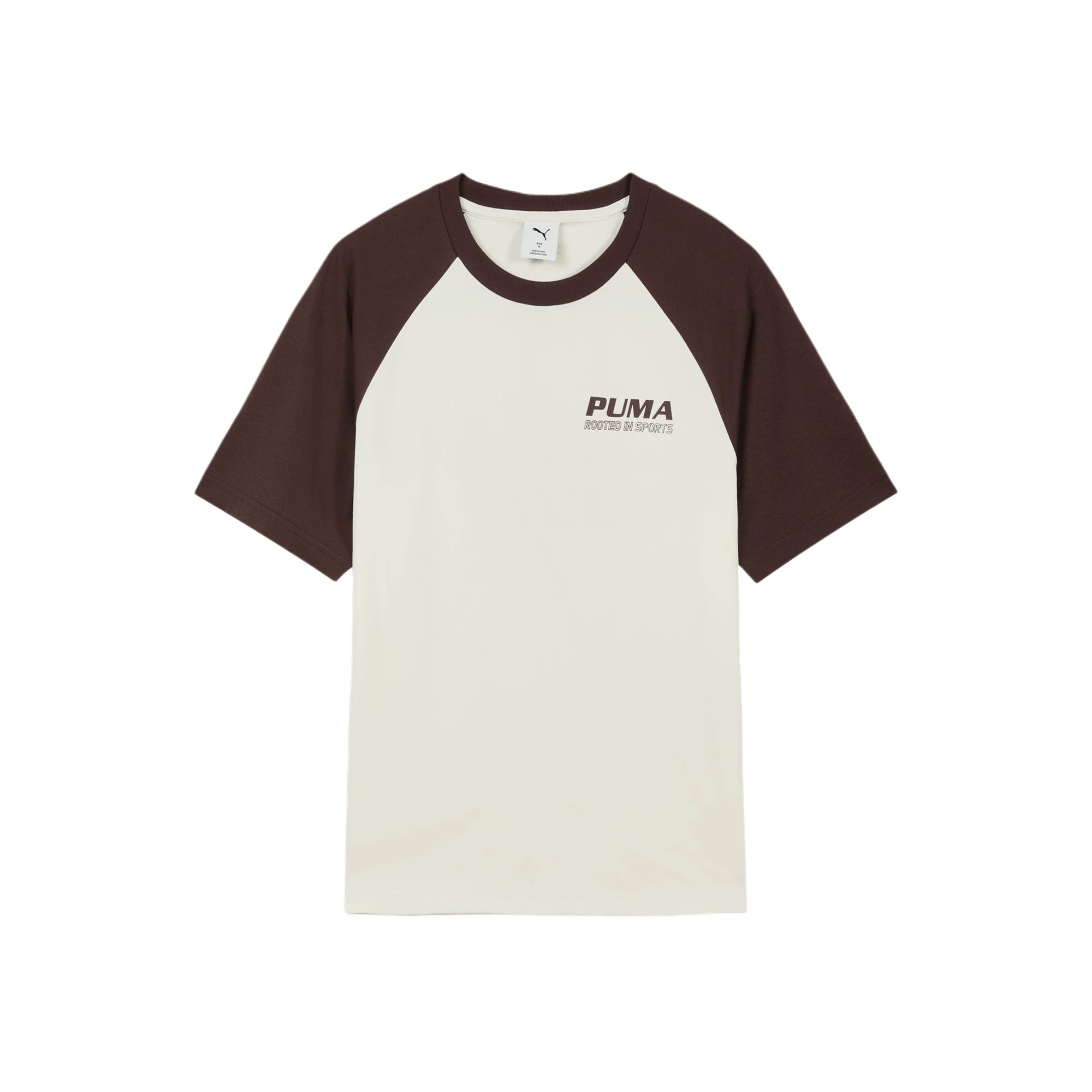 Puma Graphic Round Neck Pullover Retro Color Block Cool Short Sleeve T-Shirt Unisex Tops 696371-87 XS