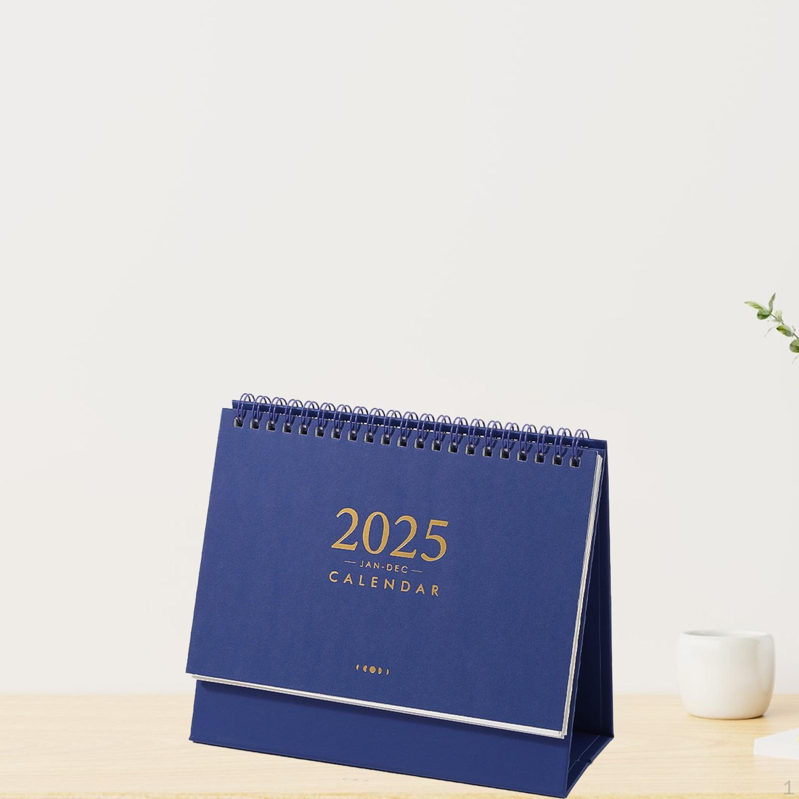 

Настольный календарь, ежедневная коллекция для домашнего декора, многофункциональный настольный компьютер синий