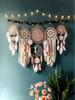 Nordic Five-Piece Feather Dream Catcher Wall Hanging Decor Set