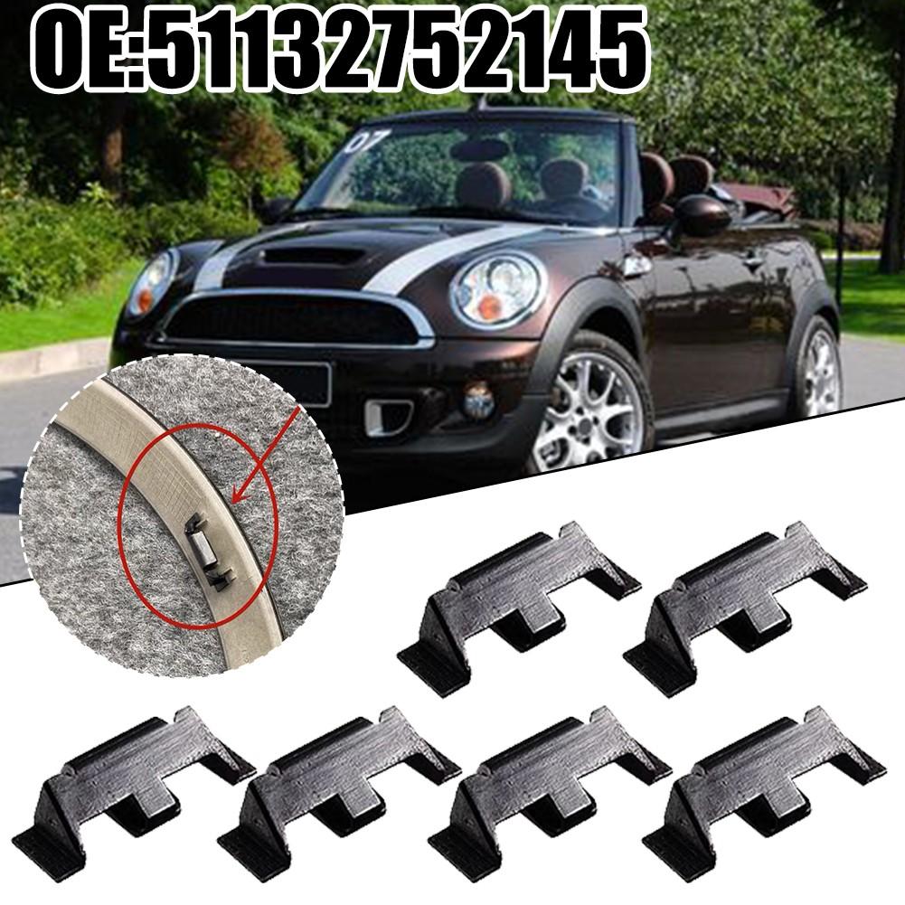 6pcs Headlight Trim Ring Clips For Mini For Cooper R55 R56 R57 R58 R59 R60,F56