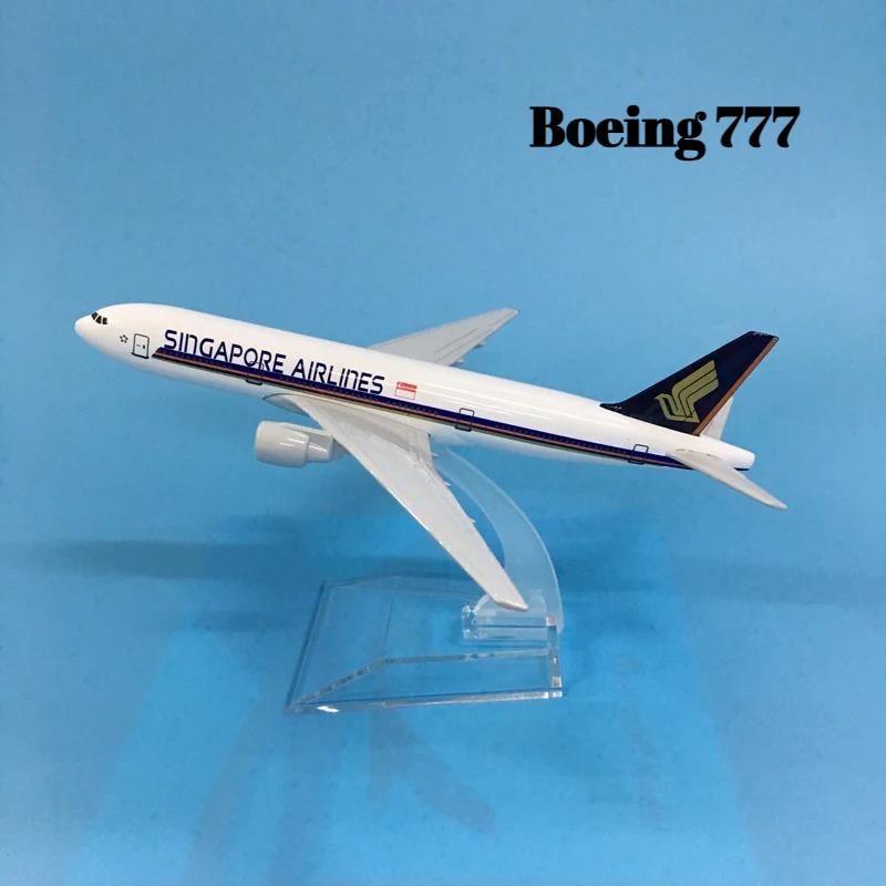 16/20cm Diecast Metal Aircraft Model, Singapore Airlines B777 B747 A380 Airplane Plane Model Toy for Display Collection