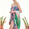 Chae Look HAND-DRAWN WATERCOLOR GLADIOLUS CARRE SCARF