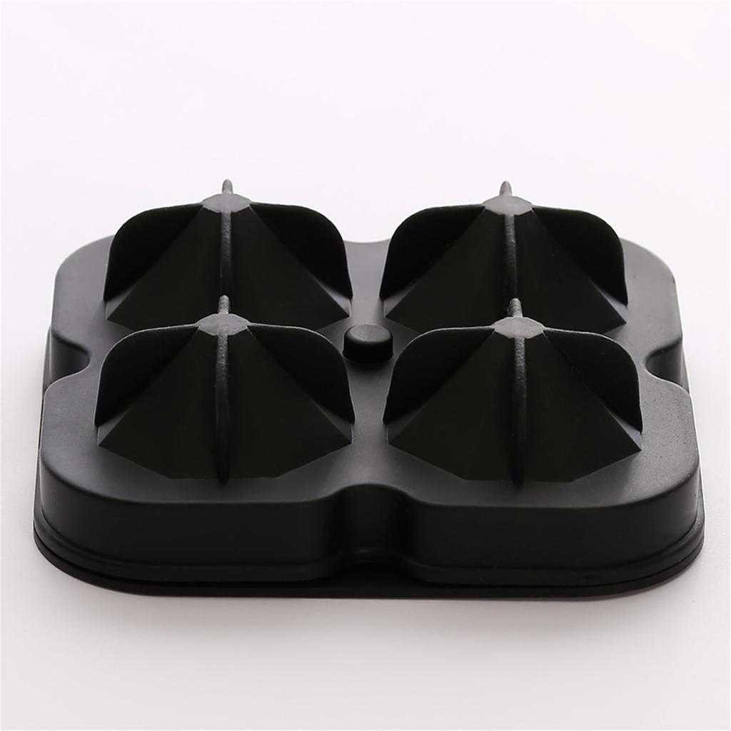 4 Cups Ball Shape 3D Ice C ube  Silicone Maker Tray