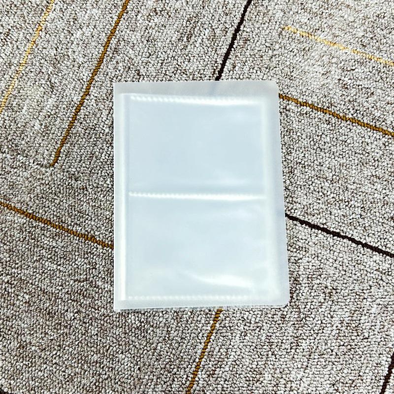 Transparent Frosted Card Album with 1-4 Grids - 3-inch Small Card Storage Photo Album