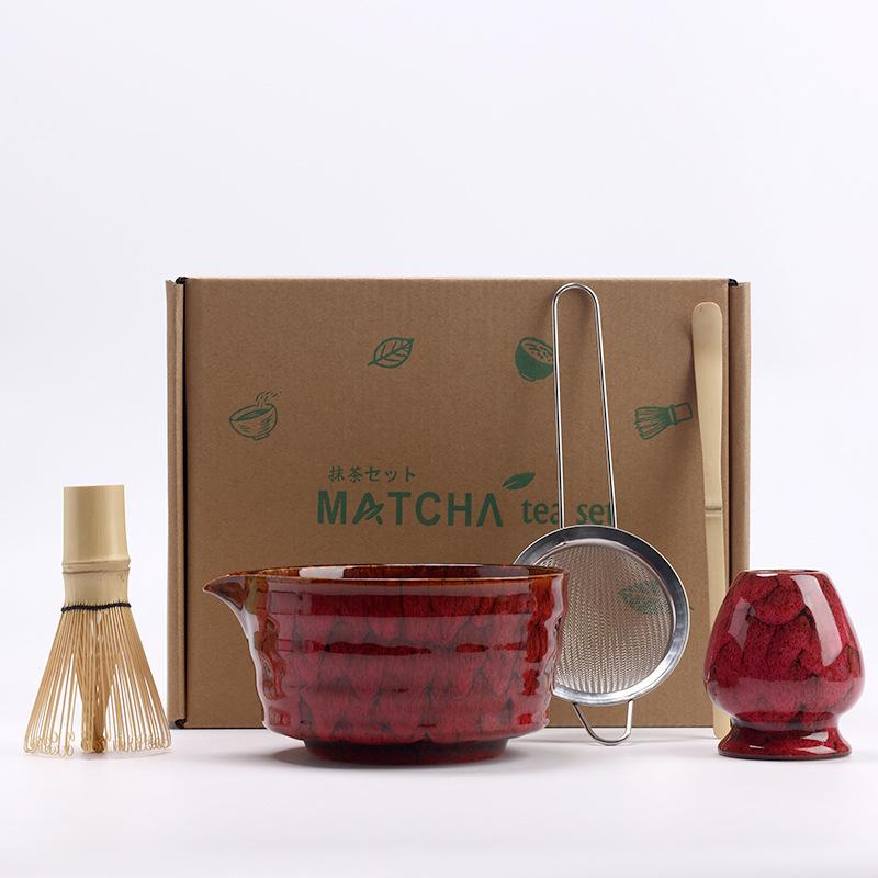 5pcs/set Japanese Matcha Set Vintage Bamboo Matcha Brush Exquisite Matcha Bowl Tea Tools Accessories Ceremony Great Gifts Box