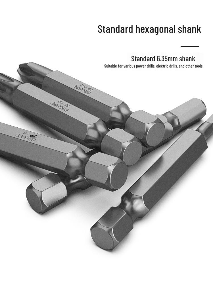 Набір магнітних біт для викруток Phillips та шлиць з S2 сталі для електричних ручних дрилів та пневматичних інструментів