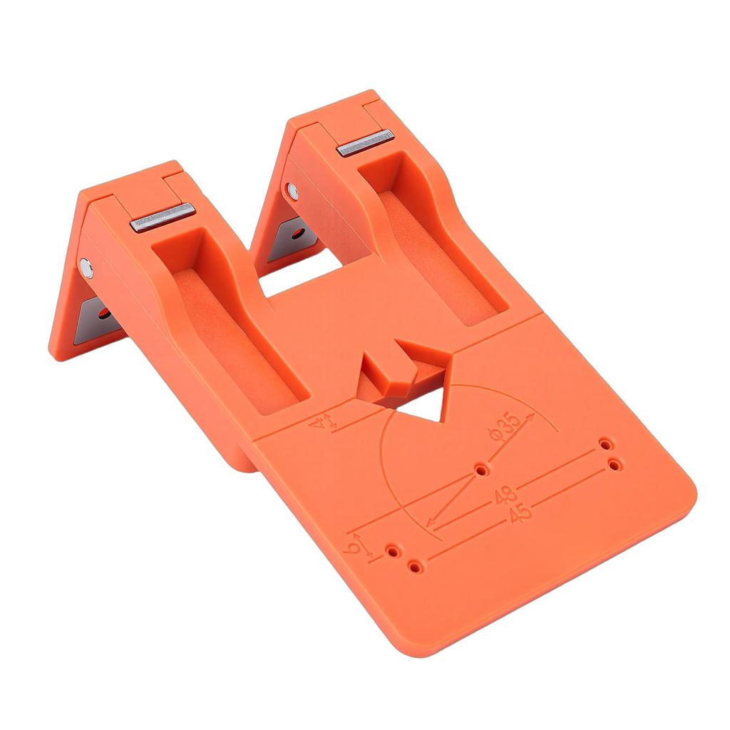 Cabinet Door Mounting Jig Kit with Magnet Position Plate Support Base Foldable Adjustable Stainless Steel Hardware