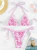 2026 Halter String Triangle Two Piece Bikini Women Swimwear Female Swimsuit Bathers Bathing Swimming Suit Beachwear Summer