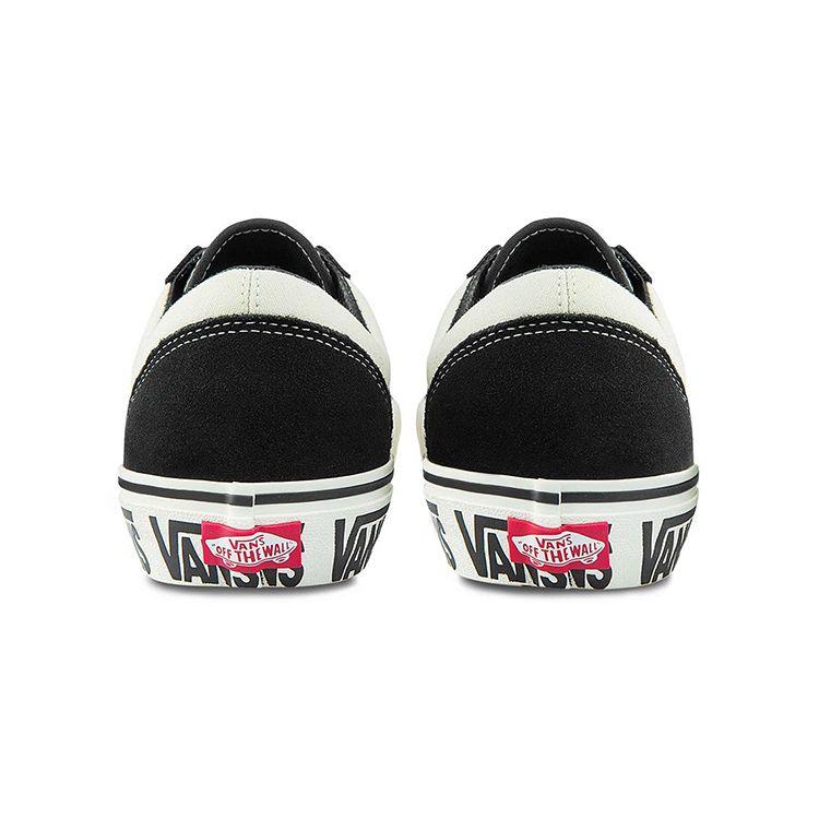 Vans Stile 36 Logo Intersuola Stampa Completa Retro Casual Sport Tela Scarpe da Skate Basse Sneaker Unisex Bianco Sporco Nero VN0A3ZCJ9IG