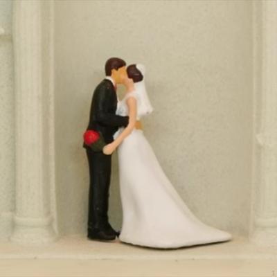 1/64 Scale for Dioramas, Wedding Couples Figurines Micro Landscapes