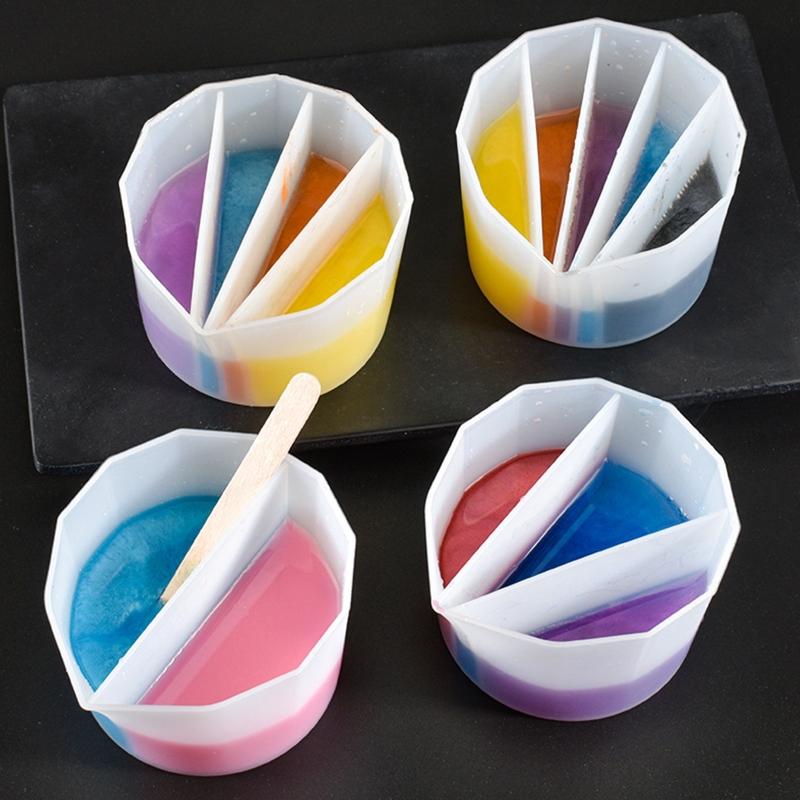 DIY Silicone Mixing Color Cup Toning Cup Crystal Epoxy Resin Glue Distributing Cup Mixing Glue Cup for Distribution