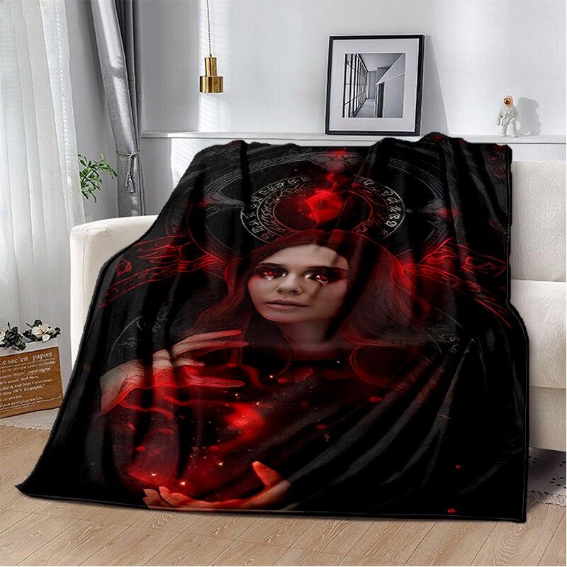 Scarlet Witch blanket sofa bed Plush blanket animation custom blanket  flannel warm soft plush Halloween thin blanket