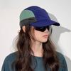 Soft Brim Quick-drying Baseball Cap Color-Blocked Plaid Running Caps Breathable Peaked Cap Women