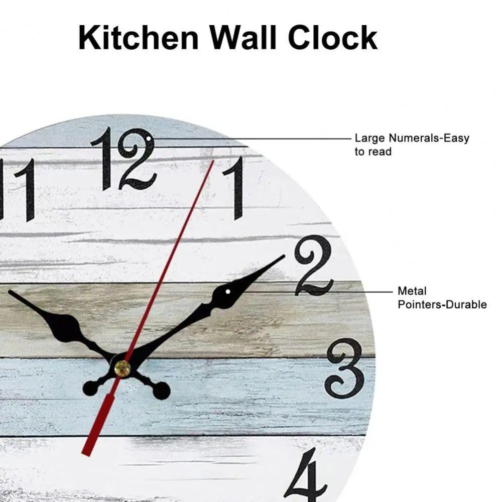 Modern Hanging Wall Decor Clocks Wooden 3D Hanging Clock Art Wall Watch  Living Room