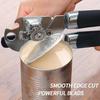 Can Opener Manual, Handheld Strong Heavy Duty Stainless Steel Can Opener, Can Openers with Multifunctional Bottle Opener
