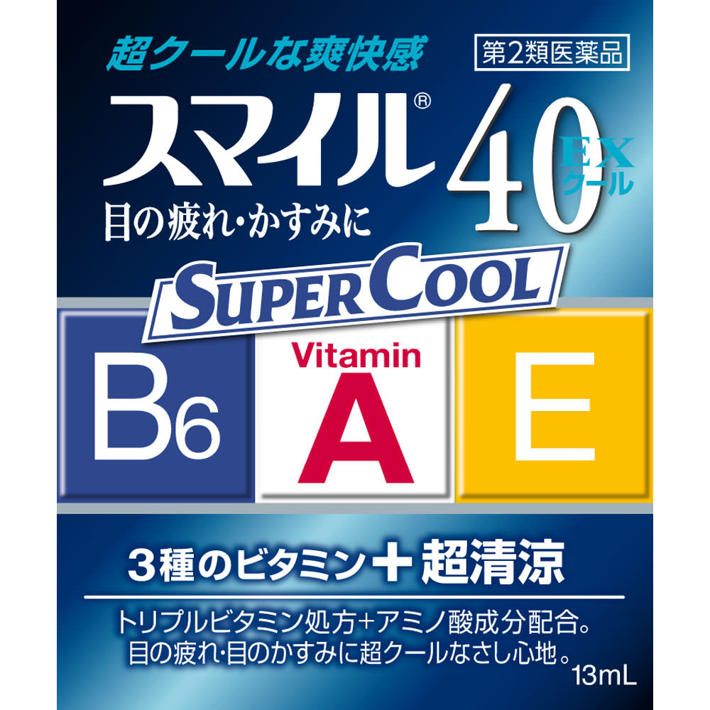 

LION Smile 40EX Cool 13ml Eye Strain & Fatigued Eyes Eye Drops Indications: - Eye fatigue - Blurred vision (e.g., when experiencing excessive eye disc 1