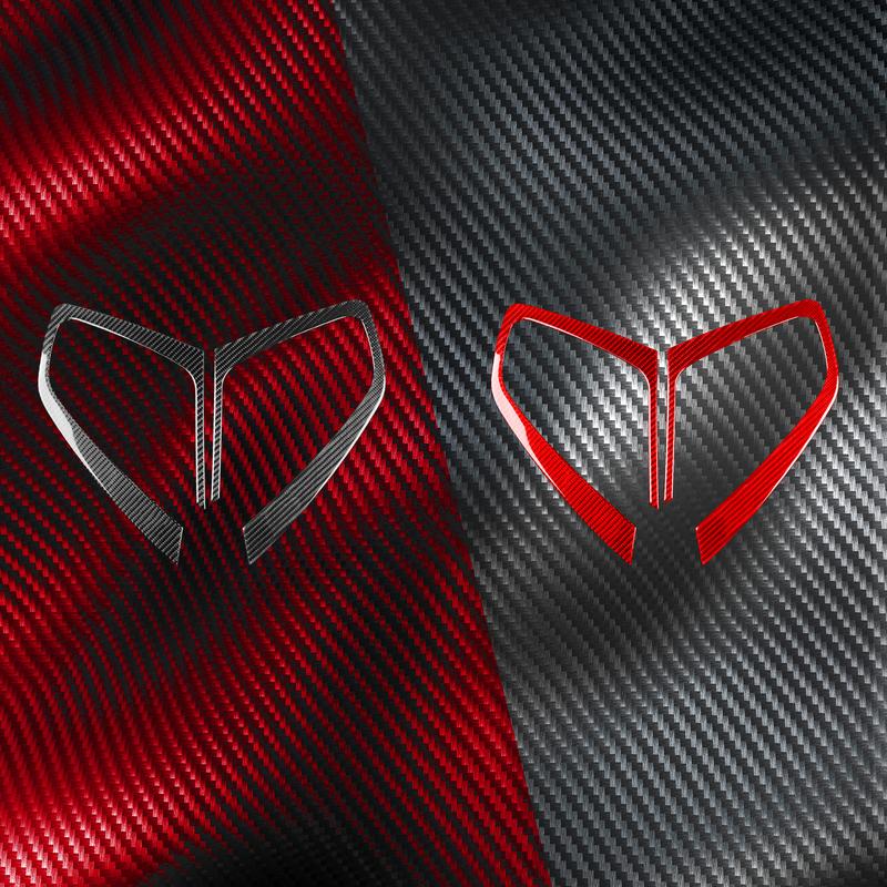 For Hyundai Veloster 2012-2017 Real Carbon Fiber Sticker Front Door Handle Trim Strip Cover Tuning Car Interior Accessories