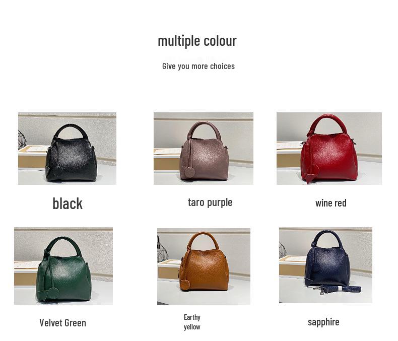 Genuine Leather Women's Crossbody Tote - Large Capacity Soft Cowhide Square Bag for Commuting