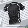 Men's Jersey Casual Fitness Men's Compression Shirt Outdoor Sports Shirt Dry Fit T-shirt Crew neck Breathable Short Sleeve