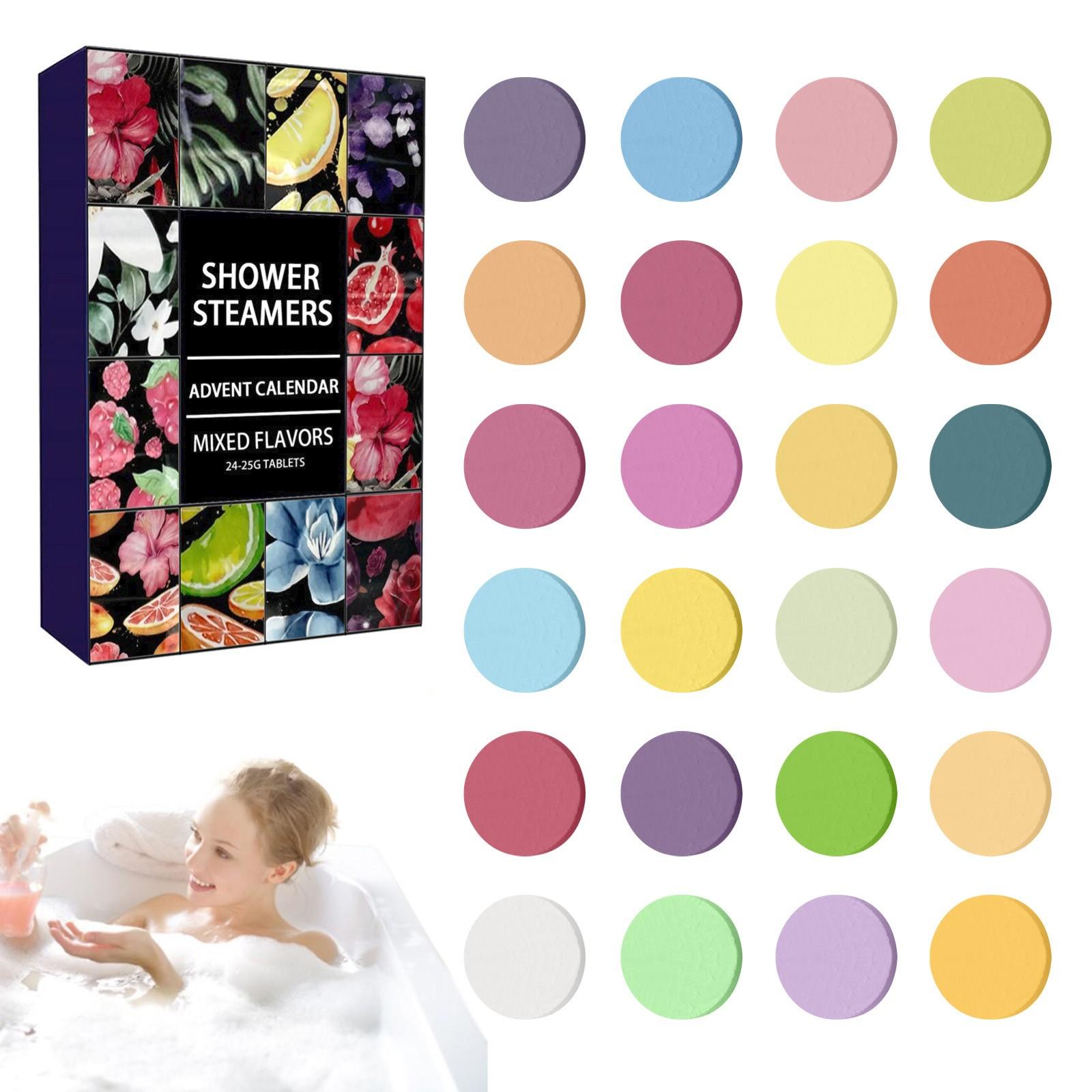 

Рождество 2024 Рождественский праздничный адвент-календарь Адвент-календарь Набор для паровой ванны Набор для ароматерапии и СПА One Size