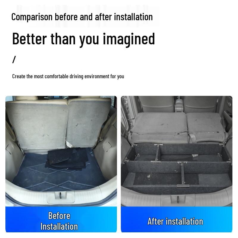 Nissan Tiida Trunk Leveling & Storage Box for Camping & Travel