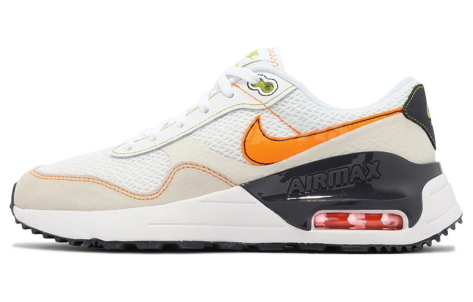 

Nike Air Max SYSTM GS White Vivid Orange DQ0284-109 35.5