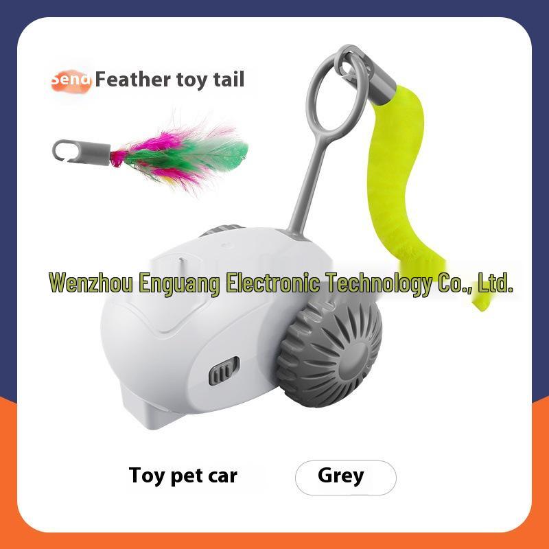 

Самодвижущаяся электрическая гравитационная машинка для кошек - Игрушка для снятия скуки Boxed with Charging Cable and Replacement Head