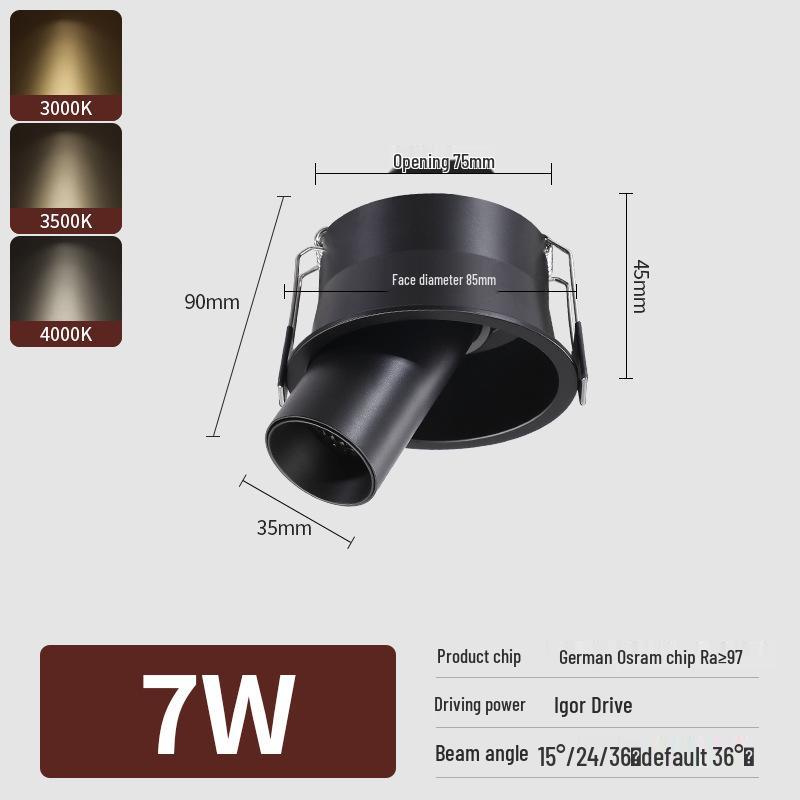 

Телескопический прожектор на длинной трубке для картин - Идеальное акцентное освещение для прихожей, столовой и барной стойки. 3000k Warm Light (Imported Osram Chip)