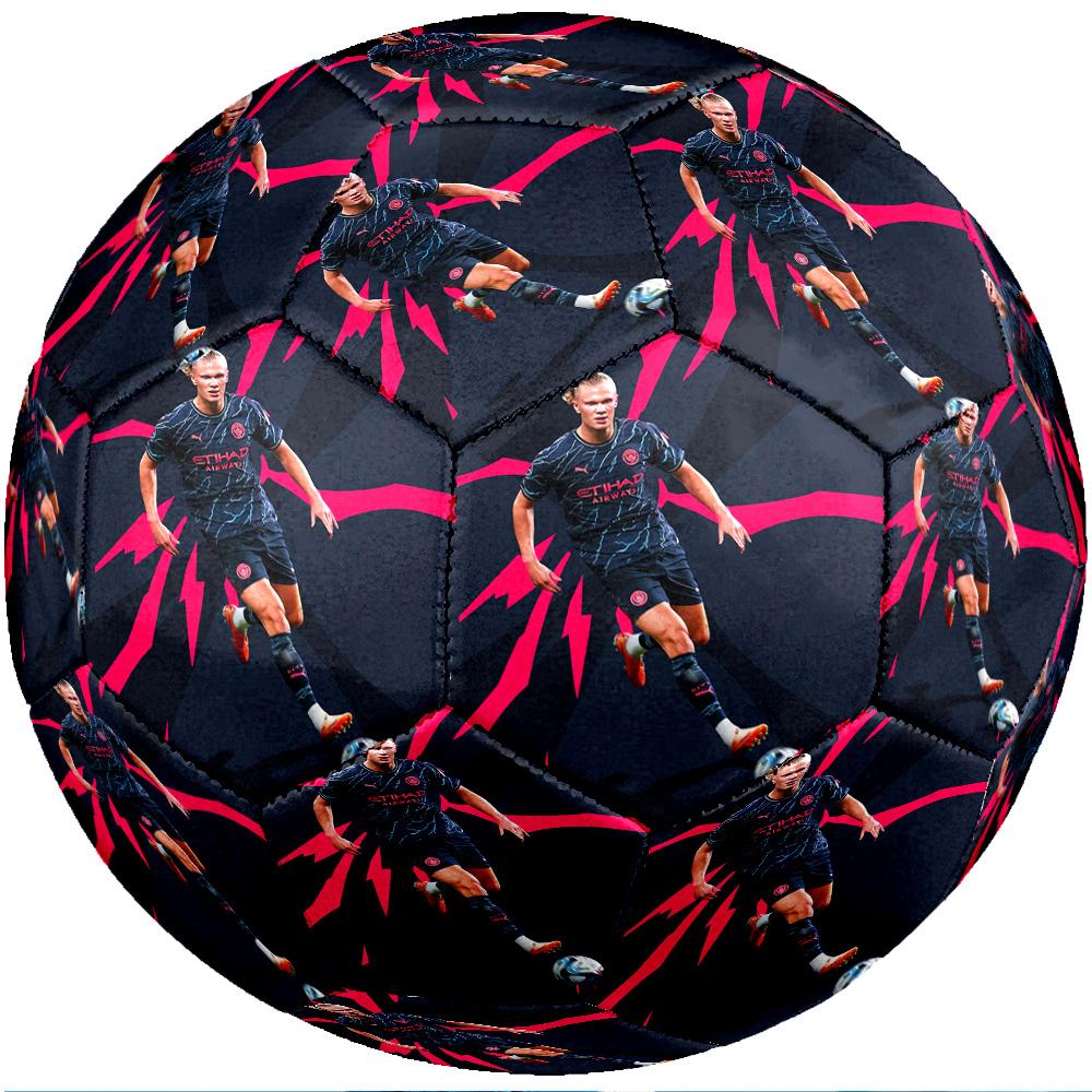 Erling Haaland Thema Fußball Ball Größe 5 Fußball Ball Weiche Haptik Professioneller Trainingsfußball für Outdoor-Sportarten