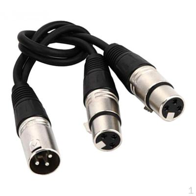 Akustisches XLR-Buchse auf Dual-2-Stecker-Splitter-Mikrofon