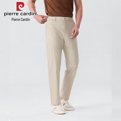 Men's Lyocell Blend Straight-Fit Casual Trousers
