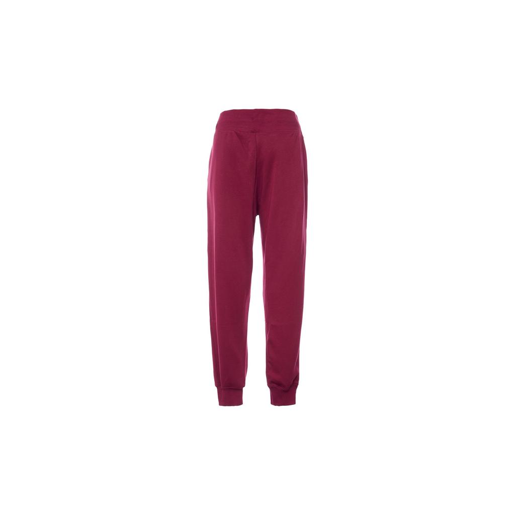 Nike Solid Color Lace-Up Casual Knit Sports Pants Women Bottoms Magenta DR5615-638