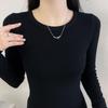 Women's Wool Blend Slim Fit Thermal Knit Top