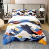 Surf Duvet Cover for Kids Teens Quilt Cover Queen King Size Lightweight Down Room Decor 2 Pillowcases 1 Duvet Cover No Comforter