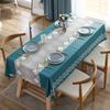Geometric Floral Printed Rectangular Tablecloth For Table And Home Decoration Waterproof Coffee Tablecloth