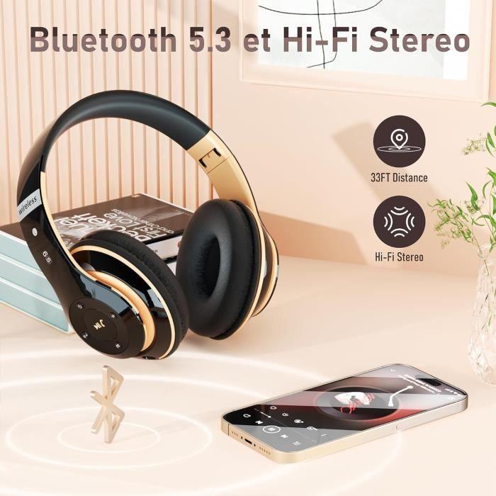 Casque Bluetooth - GENERIC - Sound 6S - 65 Heures D'autonomie - Micro Intégré - Pliable Et Léger