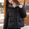 Divatos Női Téli Kabátok Plus Size Elegáns Laza Vastag Meleg Rövid Parkák Női Dzseki
