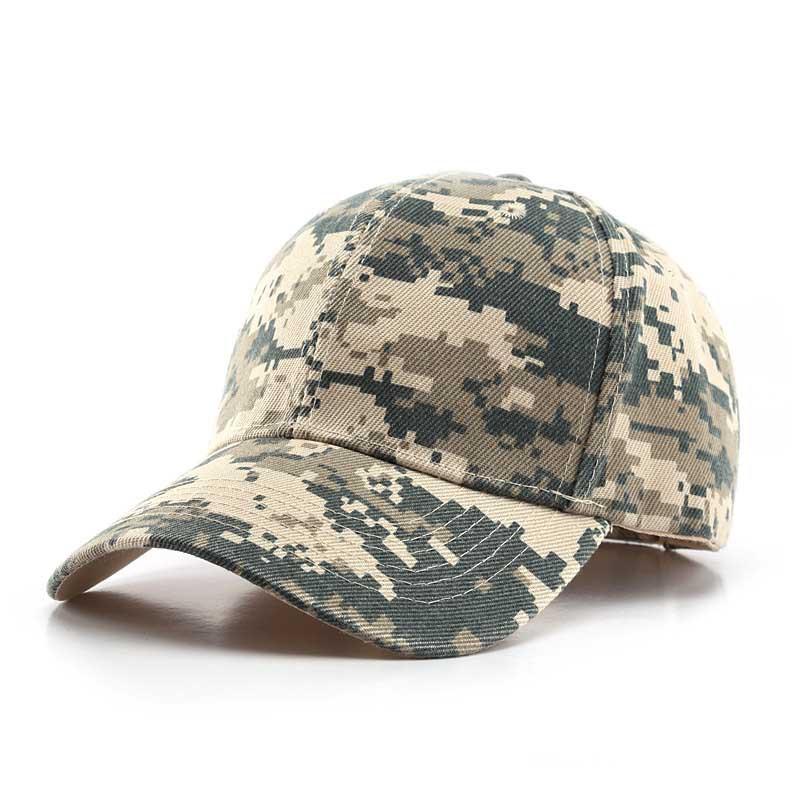Men Women Summer Cotton Camouflage Printed Baseball Caps Sunhat Outdoor Unisex Sports Adjustable Snapback Anti-Uv Hat Visors