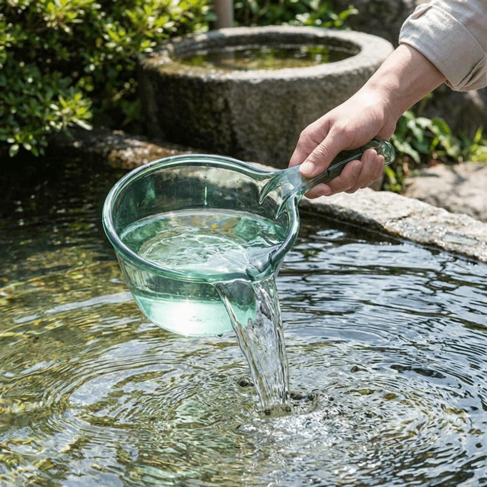 Transparent Water Ladle Plastic Water Dipper Practical Bath Water Spoon  Water Splashing Festival