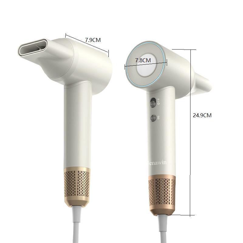 High Speed Hair Dryer With LED Digital Display Screen, Wind Constant Temperature Hair Care Without Damaging Hair, Portable Hair Dryer Quick Drying