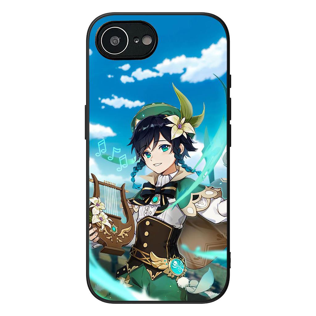 Baal Raiden Shogun Genshins Impacts Venti Phone Case for Apple iPhone 16 17 Air 14 15 Pro Max Plus 16+ 16E 14+ ProMax Soft Cover