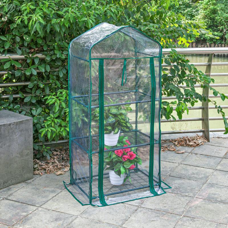 Transparent Plastic Greenhouse - Manually Installed Indoor/outdoor Plant Tents for Flowers and Vegetables, Plant Growth Bags