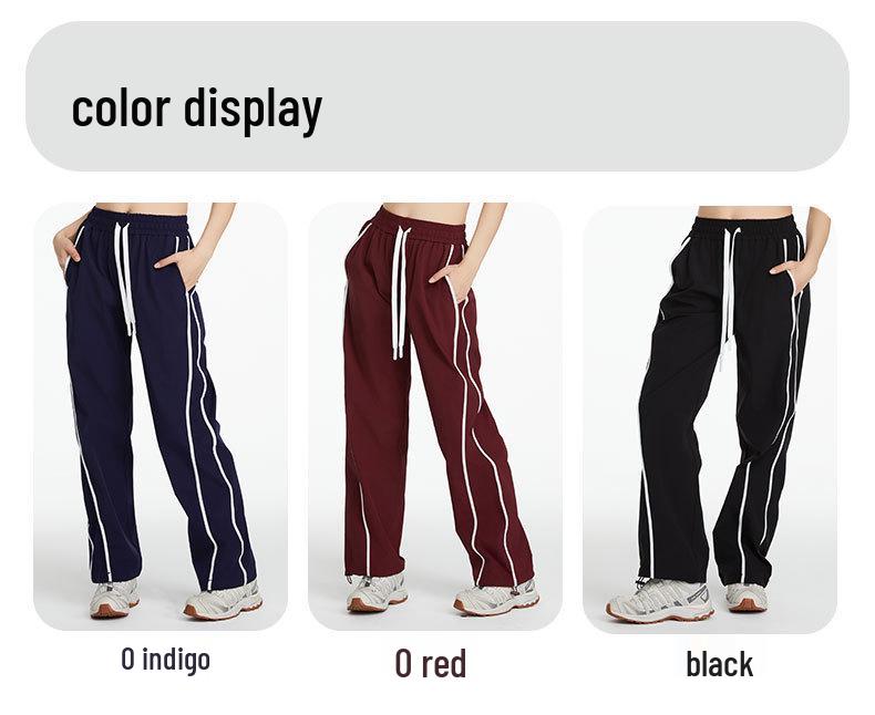 Women's Windproof Wide-Leg Pants for Summer Hiking & Yoga