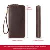 Humerpaul Men Leather Wallet Long Wallet Clutch Bag Mobile Phone Bag