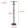 67-Inch Modern Coat Rack with Marble Base and 16 Ball-Tipped Hooks, Free-Standing Garment Stand for Jackets Hats Bags