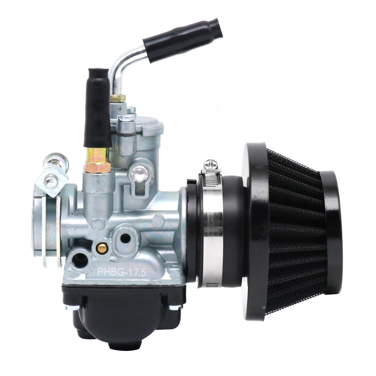 

ZSDTRP Motorcycle PHBG Carburetor 17.5mm 19.5mm 21mm 50CC-100CC Dellorto Model Dirt Bike with Air Filter set 17.5mm