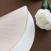 1Pc 38x38cm Round Waterproof Blooming Placemat Insulation Light Luxury Anti Slip Table Mat Home Decoration