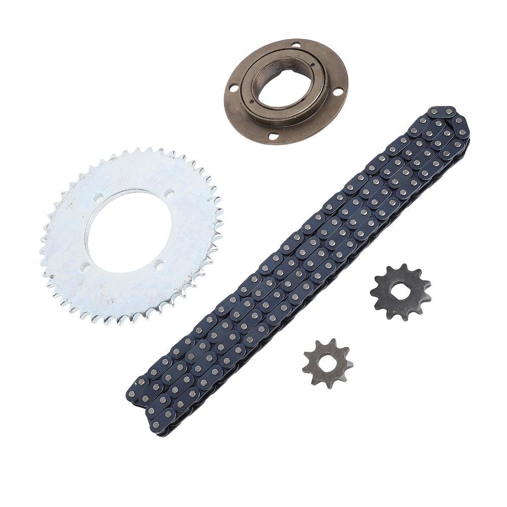 Toothless Flywheel T8F Sprocket Chain Kit 116 Links Chain Chain Sprocket Kit  Go Kart