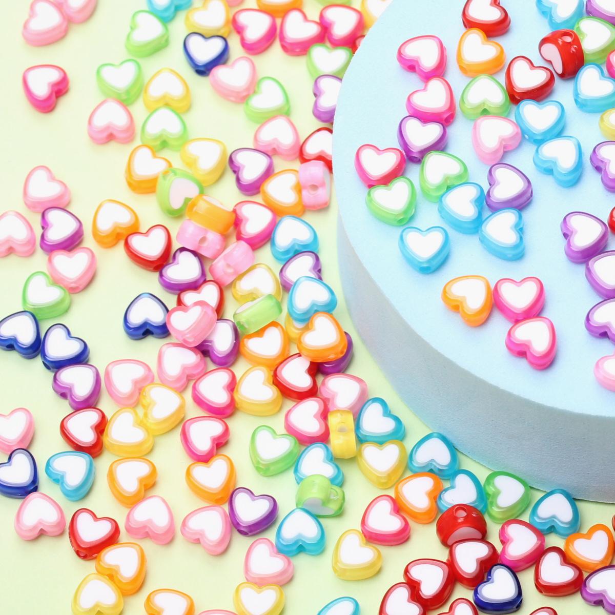 

500 шт. кулон сердце акрил мода 4*8 мм DIY аксессуары свободные бусины изготовление ювелирных изделий оптом брелок серьги ожерелье браслет ручной ремесло