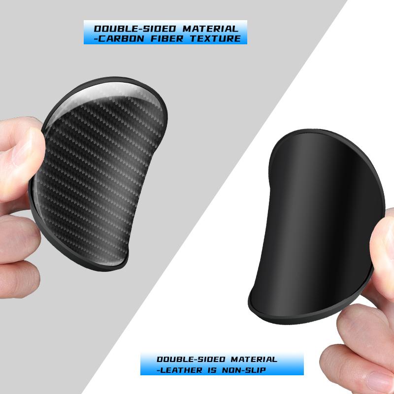 ZJH5   Carbon Fiber Texture Car Cup Coaster Non-Slip Waterproof Dustproof Cup Mat For Mercedes Benz A B C E S Class GLC GLA GLB GLE GLS